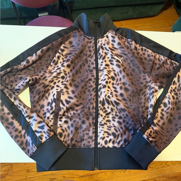 Puma Leopard Print Track Jacket - Picture 4 of 5